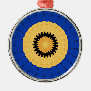 Adorno Metálico diseño de un patrón circular