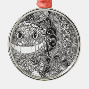 Adorno Metálico Diseño del gato de Cheshire