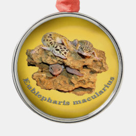 Adorno Metálico ¡Diseño del gecko del leopardo para todos!
