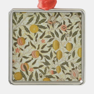 Adorno Metálico Diseño del papel pintado de la fruta o de la