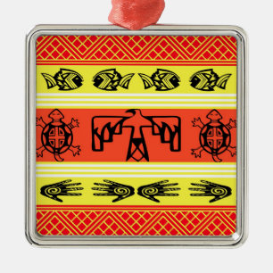 Adorno Metálico Diseño folclórico