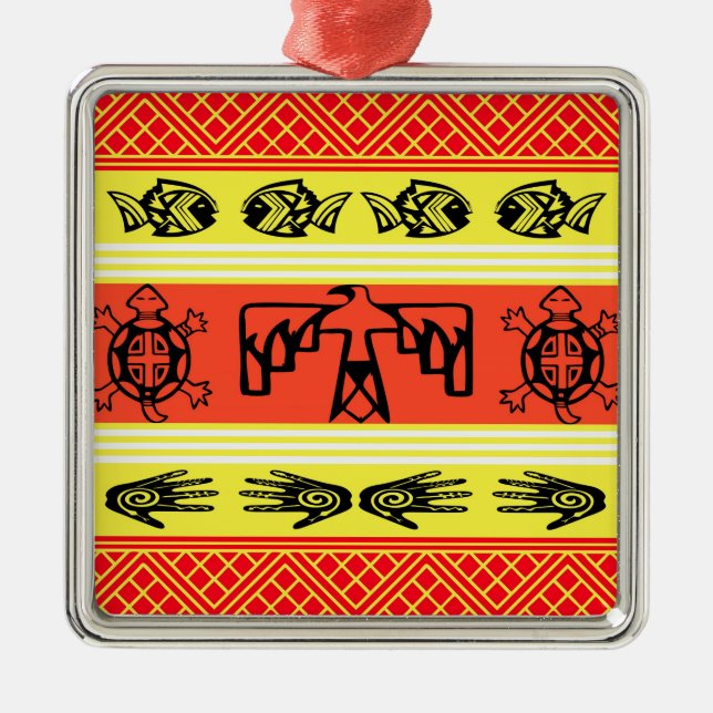 Adorno Metálico Diseño folclórico (Frente)