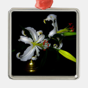 Adorno Metálico Diseño irlandés de Brass y Flores