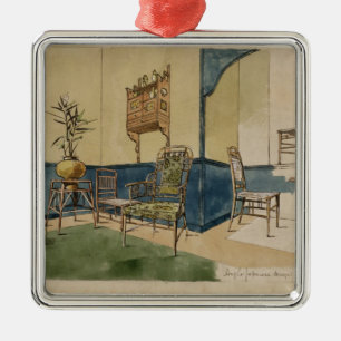 Adorno Metálico Diseños Anglo-Japoneses, c.1860 (pluma y tinta