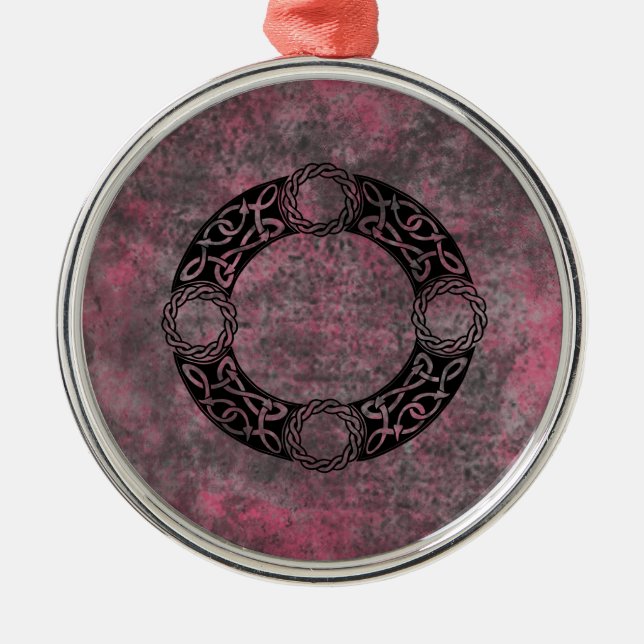 Adorno Metálico Diseños irlandeses de nudos (Frente)