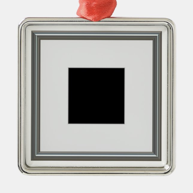 Adorno Metálico disposición de plata del marco (Frente)