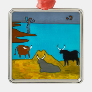 Adorno Metálico d'Italie de Boeufs