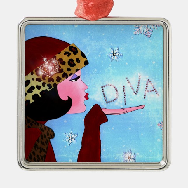 Adorno Metálico DIVA "Winter Magic" (Frente)