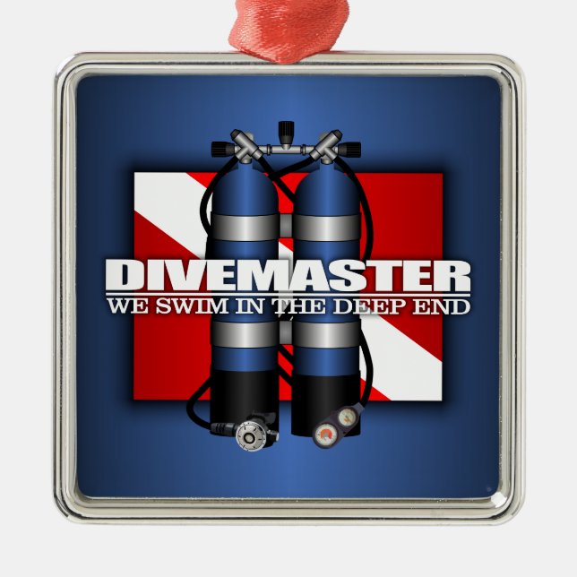 Adorno Metálico Divemaster (Tanques Scuba) (Frente)