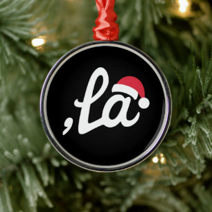 Adorno Metálico Divertida Kamala Harris 2024 Comma La Navidad