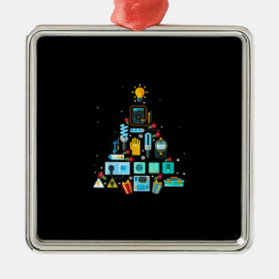 Adorno Metálico Divertido árbol de navidad de electricidad