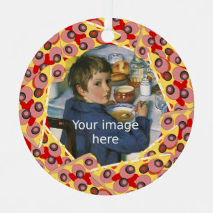 Adorno Metálico Divertido marco temático de comida Pizza Triangle