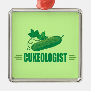 Adorno Metálico Divertido pepino