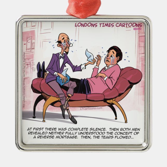 Adorno Metálico Divertido tratamiento hipotecario inverso (Frente)