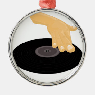 Adorno Metálico Dj Scratch