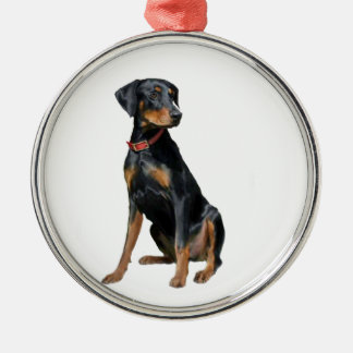 Adorno Metálico Doberman Pinscher (natural)