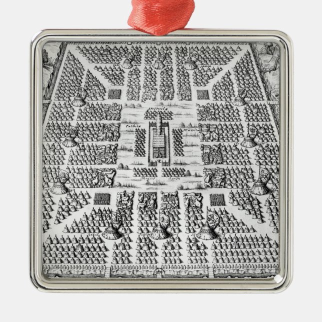 Adorno Metálico Doce tribus de Israel (Frente)