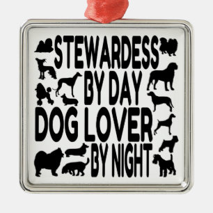 Adorno Metálico Dog Lover Stewardess