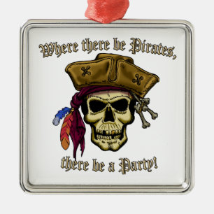 Adorno Metálico ¡Donde hay piratas, hay un Fiesta!