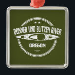 Adorno Metálico Donner und Blitzen River Oregon Kayaking<br><div class="desc">Originada en las laderas occidentales de las montañas Steens en el remoto sudeste de Oregón,  el río Donner und Blitzen y sus muchos afluentes fluyen a 140 km al noroeste hacia el cercano Refugio Nacional de Vida Silvestre Malheur.</div>