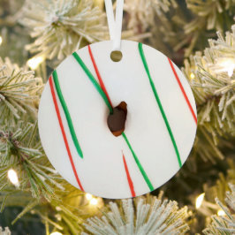Adorno Metálico Donut Navidades congelados