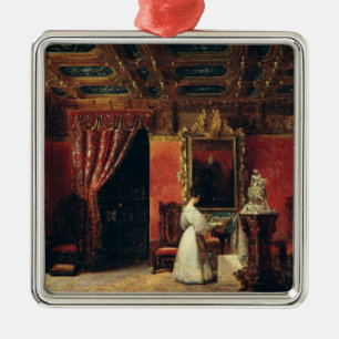 Adorno Metálico d'Orleans de princesa Marie en su estudio gótico