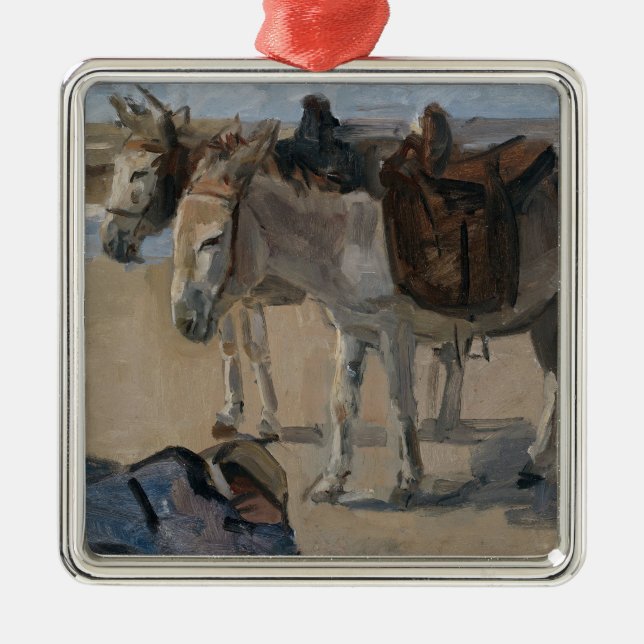 Adorno Metálico Dos burros (de Isaac Israels) (Frente)