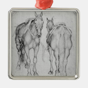 Adorno Metálico Dos caballos, el álbum de Vallardi