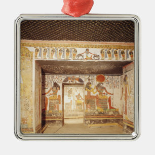 Adorno Metálico Dos cuartos de la tumba de Nefertari