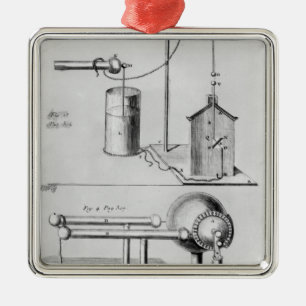 Adorno Metálico Dos instrumentos para estudiar la electricidad