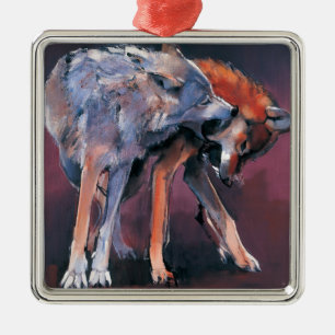 Adorno Metálico Dos lobos 2001