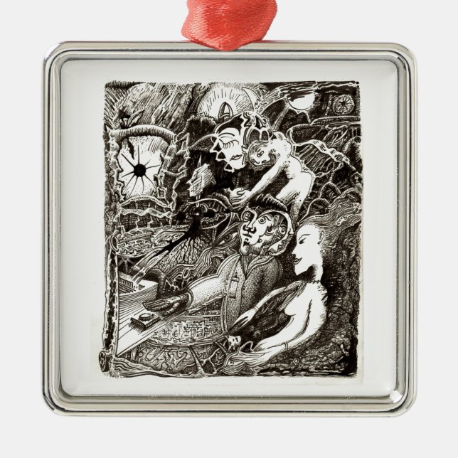 Adorno Metálico Dos mundos (Frente)