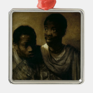 Adorno Metálico Dos negros, 1661