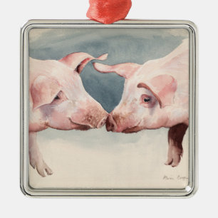 Adorno Metálico Dos poco Piggies 2012