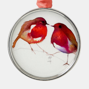 Adorno Metálico Dos pocos pájaros 2014 de la tinta