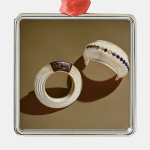 Adorno Metálico Dos pulseras, de la tumba de Tutankhamun