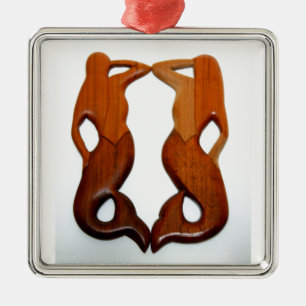 Adorno Metálico dos sirenas del puesto de observación