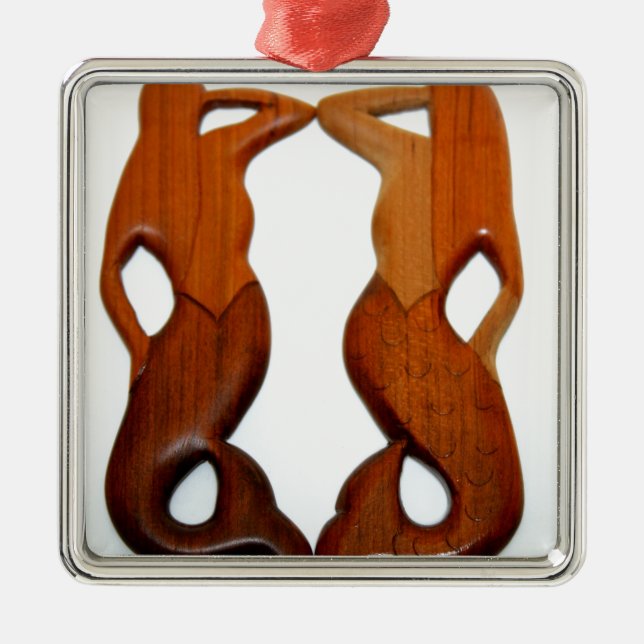 Adorno Metálico dos sirenas miradoras (Frente)