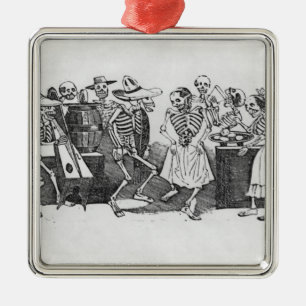 Adorno Metálico D'outretombe de Calavera du jarabe
