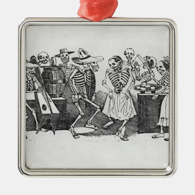 Adorno Metálico D'outretombe de Calavera du jarabe (Frente)