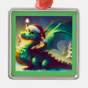Adorno Metálico Dragón 3 de los navidades