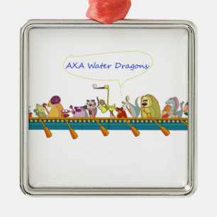 Adorno Metálico Dragón de agua