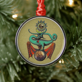 Adorno Metálico Dragón de oro de Ripley Scroll