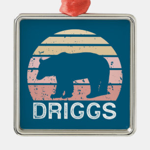 Adorno Metálico Driggs Idaho Retro Bear