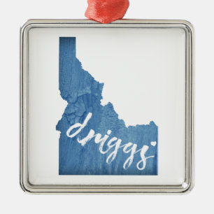 Adorno Metálico Driggs Idaho Wood Grain