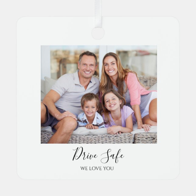Adorno Metálico Drive Safe Custom Photo Car (Anverso)
