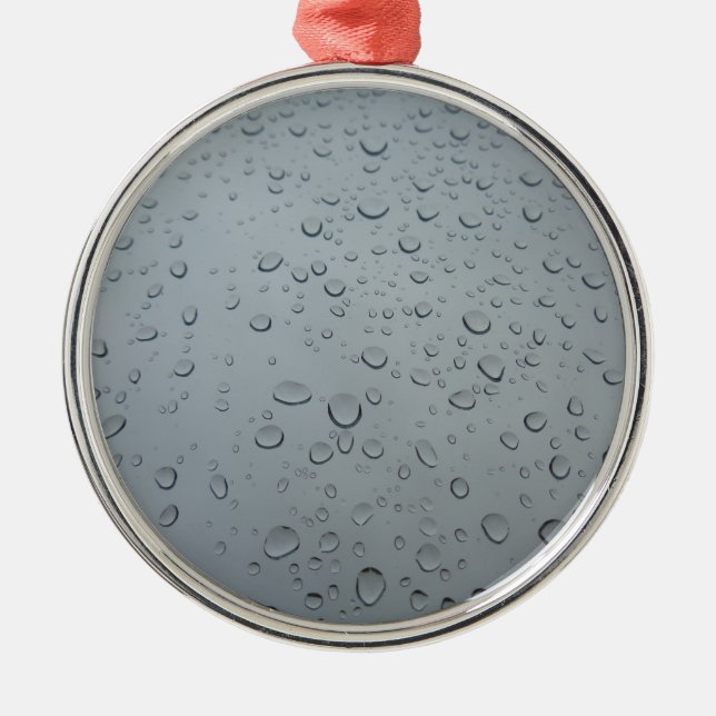 Adorno Metálico Drogas de agua en la ventana, fondo de papel tapiz (Frente)