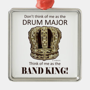 Adorno Metálico Drum Major King