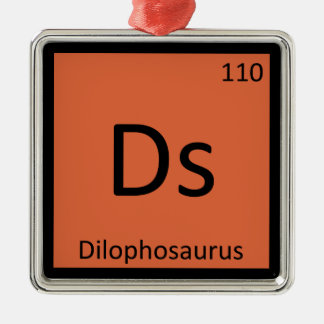 Adorno Metálico Ds - Dilophosaurus Dinosaur Chemistry Symbol