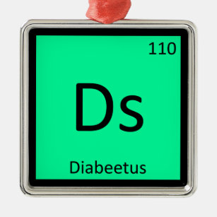 Adorno Metálico Ds - Tabla Periódica De Química Diabetus Meme